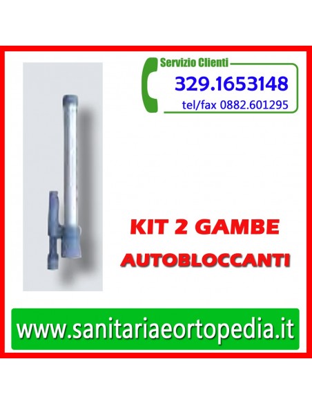 Kit 2 gambe con sistema autobloccante