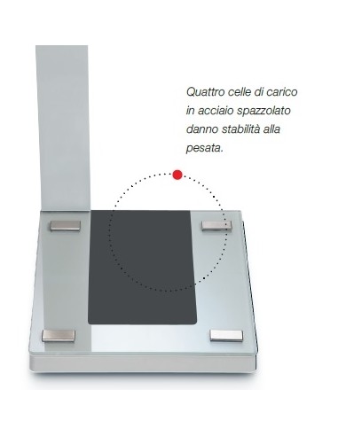 BILANCIA PESAPERSONE ELETTRONICA A COLONNA CON DISPLAY LCD - SECA 719