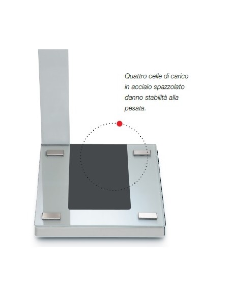 BILANCIA PESAPERSONE ELETTRONICA A COLONNA CON DISPLAY LCD - SECA 719