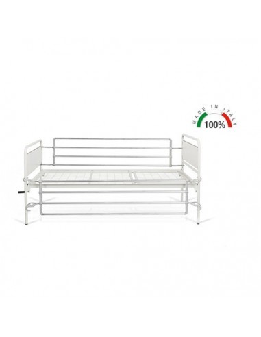 Letto ortopedico con sponde e materasso antidecubito