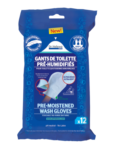12 GUANTI UMIDIFICATI AQUA PER TOILETTE SENZA RISCIACQUO