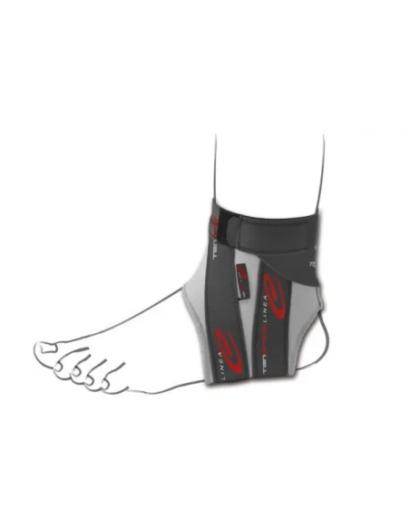 ANKLE | CAVIGLIERA ELASTICA CON FIBRA DI CARBONIO E TAPING INTEGRATO