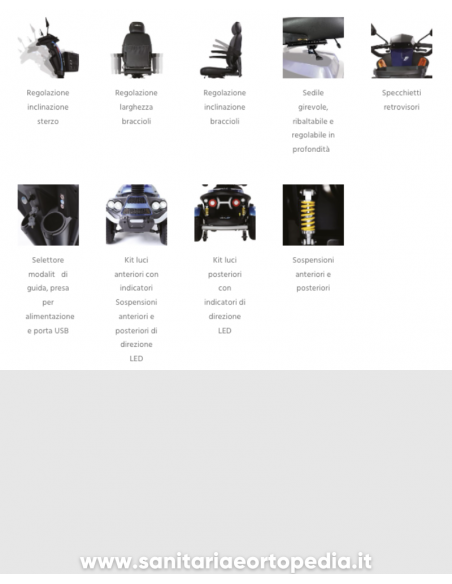 SCOOTER PER DISABILI E ANZIANI MAX 180 KG ARDEA DI MORETTI CN 240