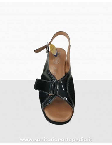 sandalo donna vernice lucida flexistep