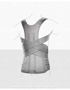 AGILOMB | CORSETTO MUSCOLO SCHELETRICO DORSO-LOMBARE in fibra di carbonio