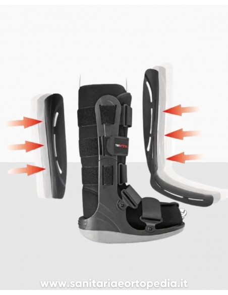 AGILE | STIVALETTO RIGIDO CON IMBOTTITURA PNEUMATICA PER TIBIO - TARSICA