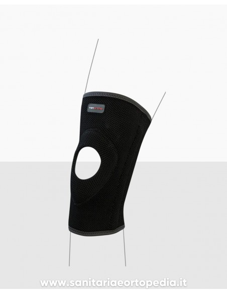 NEWMESH | Ginocchiera semplice in tessuto spacer con controllo rotuleo (corta)