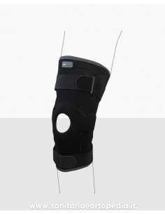 NEWMESH | Ginocchiera tubolare in tessuto spacer con aste articolate e stabilizzatore rotuleo