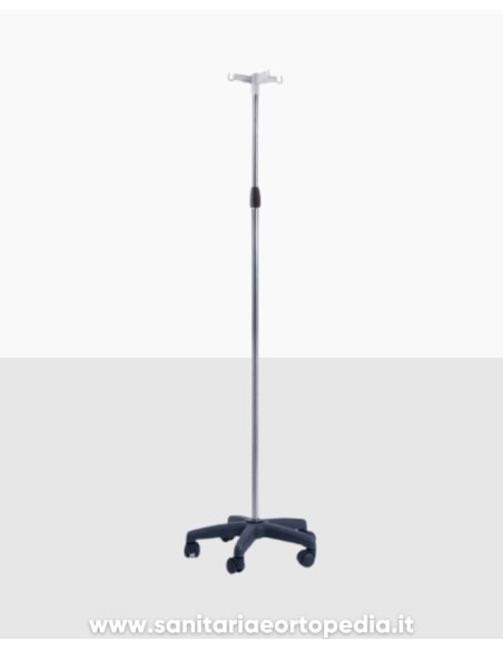PIANTANA PER IPODERMOCLISI in ACCIAIO INOX e 4 GANCI MI436