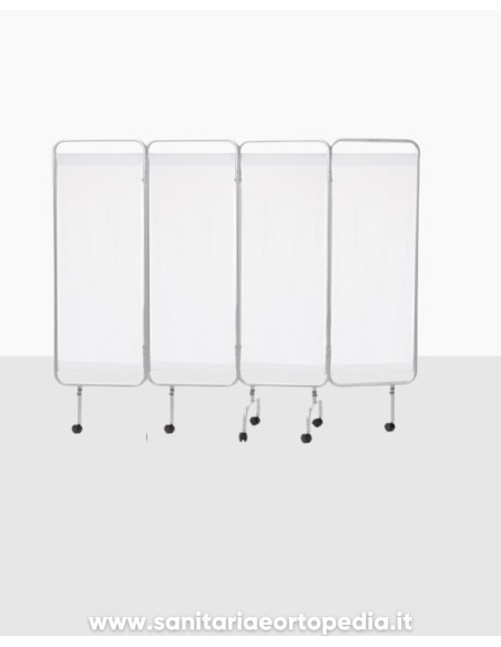 PARAVENTO 4 ANTE ALLUMINIO ANODIZZATO MO415 | Sanitaria e Ortopedia
