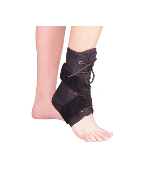 T854 CAVIGLIERA 100% COTONE CON LACCI E BENDAGGIO A OTTO