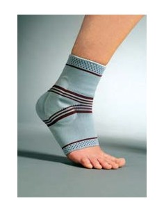 XE06E CAVIGLIERA ELASTICA CON PELOTE MALLEOLARI IN SILICONE