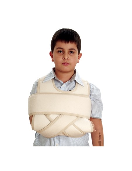 T304P IMMOBILIZZATORE BRACCIO-SPALLA IN SPUGNA, CON SPALLINE