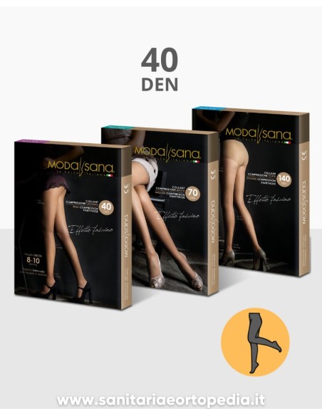 MODASANA 40 COLLANT TUTTO NUDO MAGLIA LISCIA | Sanitaria e Ortopedia