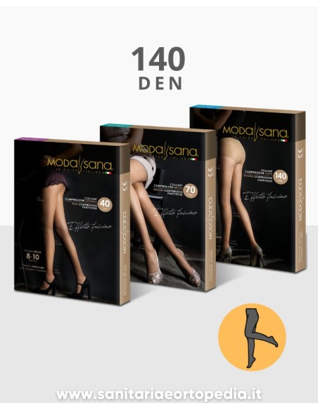 MODASANA 140 COLLANT TUTTO NUDO MAGLIA LISCIA
