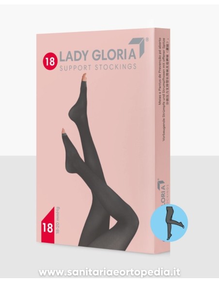 LADYGLORIA 18 COLLANT A PUNTA APERTA | GLORIAMED | CALZE PREVENTIVE