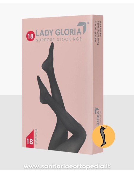LADY GLORIA 18 CALZE AUTOREGGENTI | GLORIAMED | CALZE PREVENTIVE