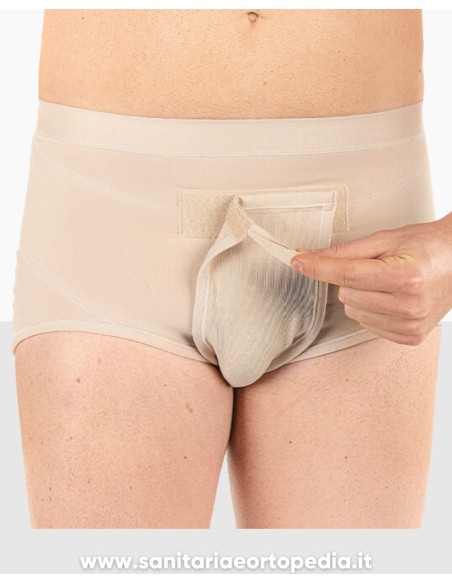HERNIA FREE | SLIP PER ERNIA INGUINALE ALTO CON PELOTE e VELCRO