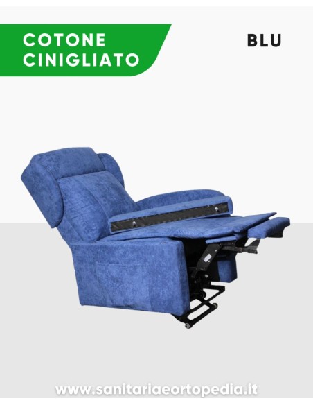 Poltrona alzapersona GINEVRA a 2 Motori – Braccioli removibili, elevabile, in promozione luglio