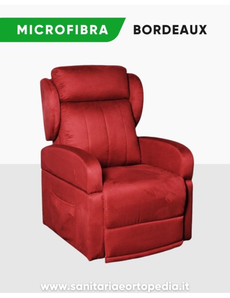 Poltrona alzapersona GINEVRA a 2 Motori – Braccioli removibili, elevabile, in promozione luglio
