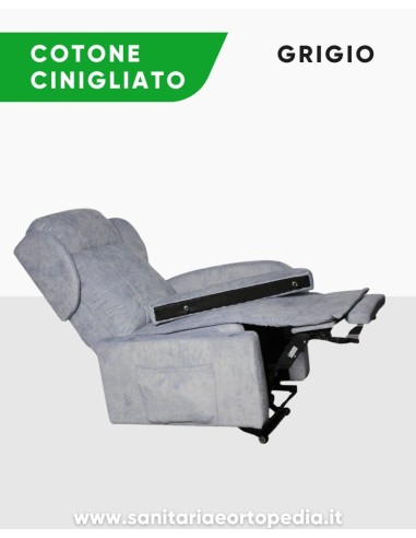 Poltrona alzapersona GINEVRA a 2 Motori – Braccioli removibili, elevabile, in promozione luglio