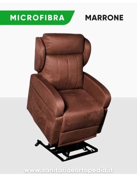 Poltrona alzapersona GINEVRA a 2 Motori – Braccioli removibili, elevabile, in promozione luglio
