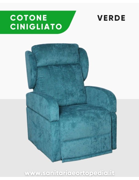 Poltrona alzapersona GINEVRA a 2 Motori – Braccioli removibili, elevabile, in promozione luglio