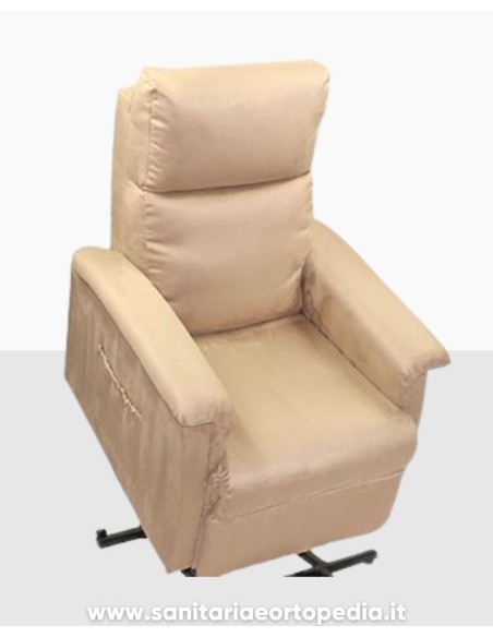 Poltrona Alzapersona MONIA a 2 Motori – Reclinazione Indipendente, Posizione Letto 180°