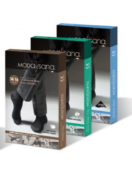 GAMBALETTO UOMO LYCRA  MODASANA TIPO SANAGENS 18 - 20 mmHg