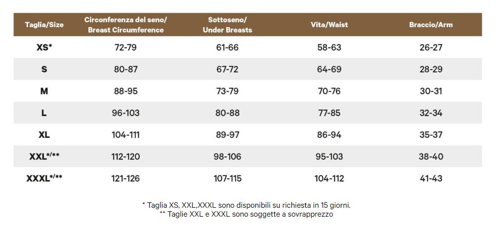 MAGLIA CORTA EXTRAGRANDE a MANICHE LUNGHE Sanitaria e Ortopedia